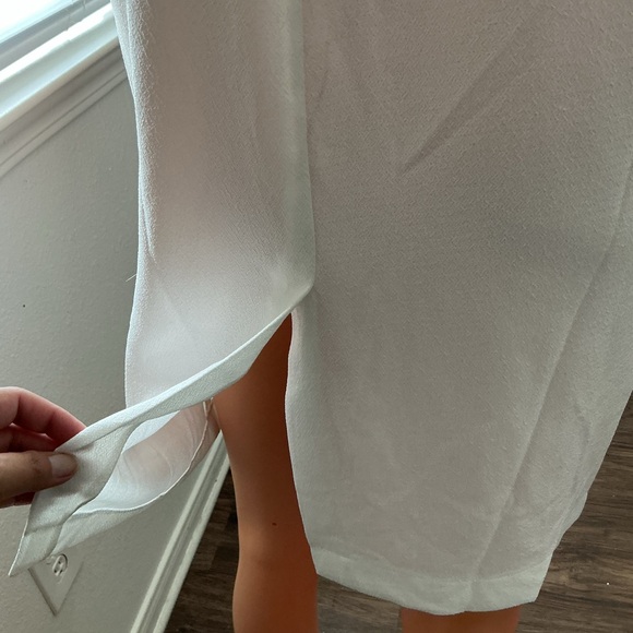 Sophie Rue White Blazer Dress Sleeveless Deep V Mini Size M - Picture 6 of 11